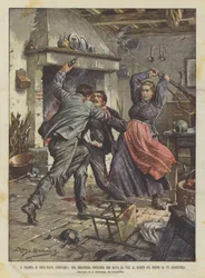 Das Drama von Costa-Piana (Chiavari), eine mutige Bäuerin rettet ihrem bereits verletzten Ehemann das Leben