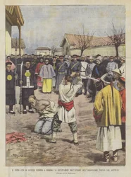 Der erste Akt der Strafjustiz in Peking, die Enthauptung des Mörders des Botschafters
