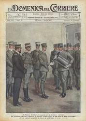 Der Kronprinz gefeiert für die Ernennung zum Korporal