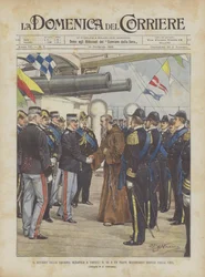 Die Rückkehr der Ozeanflotte nach Neapel, der König und ein Missionarsbruder aus China