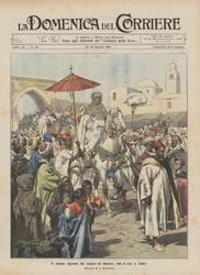 Der feierliche Einzug des Sultans von Marokko Abd-el-Aziz in Rabat