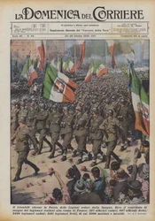 Die triumphale Rückkehr der Legionen aus Spanien in die Heimat