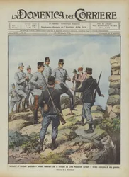 Grenzvorfälle, österreichischer General und Soldaten ziehen sich von Cima Mandriolo zurück