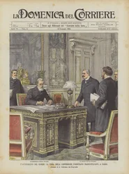 Das Ereignis des Tages, die Unterzeichnung des französisch-italienischen Schiedsvertrags in Paris