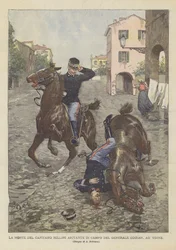 Der Tod Des Hauptmanns Bellini, Adjutant Des Generals Goiran, In Udine