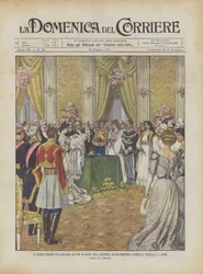 Die feierliche Zeremonie der Registrierung der Geburt der Prinzessin Jolanda-Margherita