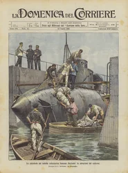 Die Katastrophe des französischen U-Bootes Farfadet, die Bergung der Leichen