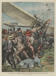 Die tragische Flucht eines Flugzeugs inmitten der Menge, die gekommen war, um den Flieger in Worcester zu begrüßen