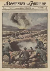 Der Grabenkrieg auf dem Karst, die Wirkung unserer Sprengstoffe auf die feindlichen Stellungen