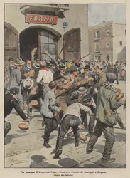 Arbeitslosigkeit in Apulien, Bäckereien von Arbeitslosen in Cerignola gestürmt