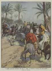 Das friedliche Eindringen ins Landesinnere von Libyen, der Mudir von Sahel heißt unsere Behörden willkommen