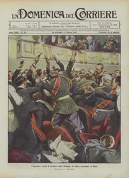 Das Attentat auf den russischen Minister Stolypin im städtischen Theater von Kiew