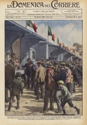 Der Getreideautozug, der vom Regierungschef entworfen und gewollt wurde, um in jedes kleinste Zentrum zu bringen