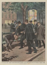 Die seltsamen Abenteuer, ein Junge, der dem Erdbeben von Messina entkam und schlafend auf einer Straße gefunden wurde