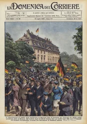 Die Jubelfeiern der Bevölkerung von Mainz nach dem Abzug der Franzosen