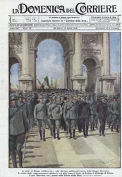 Die Feierlichkeiten in Mailand für die Armee und die Marine zum Jahrestag der Fünf Tage