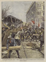 Die letzten Taten der Autokratie in Russland, die Bürger von Odessa errichten Barrikaden, um zu verhindern