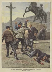 Die Rache des russischen Volkes, heimtückische Ermordung von Polizisten in St. Petersburg