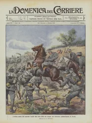 Der heroische Tod von General Torelli an der Spitze seiner Truppen im siegreichen Kampf von Tecniz
