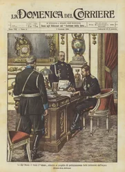 Der Zar Nikolaus II. unterzeichnet das Gesetz zur Verbesserung der Institutionen des Reiches