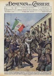 Das historische Treffen der Kämpfer von Badoglio und Graziani in der Region Harrar