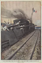 Die wachsame Arbeit der italienischen Seeleute an der Adriaküste, ein bewaffneter Zug vereitelt einen Versuch?