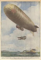 Die neueste Errungenschaft der Luftfahrt, das Luftschiff-Träger