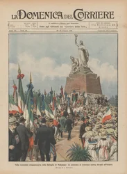 Zum fünfzigsten Jahrestag der Schlacht von Melegnano, die Zeremonie letzten Sonntag vor dem Ossarium