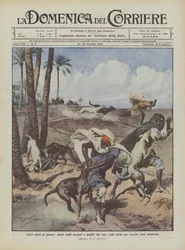 Neue Kriegsgeräte, arabische Spione überrascht und von Hunden angegriffen, die auch zum Aufspüren vergrabener Waffen verwendet werden