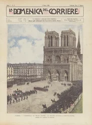Paris, die Beerdigung von Félix Faure, der Leichnam auf dem Weg nach Notre-Dame