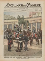 Preisverleihung durch den Herzog von Aosta in Neapel an Soldaten, die sich durch Tapferkeit auszeichneten