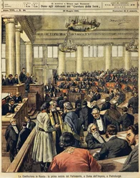 Erstes Treffen des Parlaments in St. Petersburg