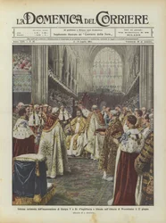 Feierliche Krönungszeremonie von Georg V. zum König von England und Irland in der Westminster Abbey
