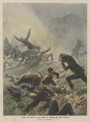 Blitzschlag tötet eine Gruppe von Schülern in den Alpen von Aurano