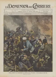 Tragisches Feuer in einem Kino, das 183 Menschen das Leben kostete, die qualvolle Flucht der Menge