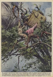 Drei Männer in der Gewalt des Windes