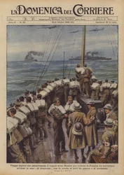 Britische Truppen überqueren den Ärmelkanal nach Frankreich