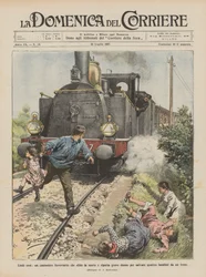 Bescheidene Helden, ein Bahnwärter, der den Tod herausfordert und schwer verletzt wird, um vier Menschen zu retten