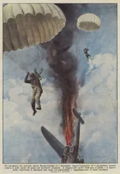 Ein Frachtflugzeug der Strecke Paris-London fing plötzlich Feuer und stürzte ab