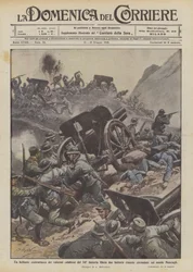 Ein brillanter Gegenangriff der tapferen Kalabresen des 141. Infanterieregiments befreit zwei eingeschlossene Batterien