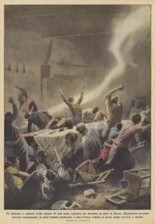 Ein Blitz schlug in die Küche eines Bauernhauses in Asciano, in der Nähe von Siena, ein