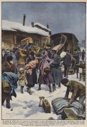 Eine Gruppe russischer Adliger (ehemalige Generäle, ehemalige Diplomaten, ehemalige Damen der Aristokratie), die in Berlin