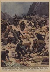 Ein kleines Schweizer Internat am Fuße einer hohen Bergwand bei Flims?