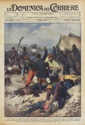 Eine Schlacht zwischen Zigeunern