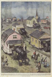 Eine Stadtbewohnerin spaziert durch die Prärien