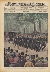 Eine kuriose Szene bei der Hochzeit von Lord Mountbatten, Marineoffizier, der ein Gefährte des Prinzen war