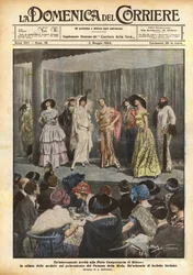 Eine interessante Neuheit auf der Mailänder Messe, der Laufsteg der Modelle