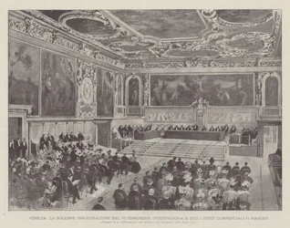 Venedig, Die Feierliche Eröffnung Des VI. Internationalen Kongresses Der Handelsstudien (4. Mai)