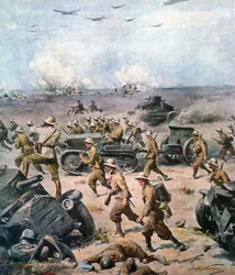 Zweiter Weltkrieg-1940 Nordafrika-Feldzug-Die italienische Invasion Ägyptens, La Domenica del Corriere 22. September 1940