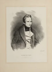 Porträt des Autors Alfred de Vigny 1797-1863, 1831